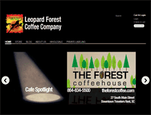 Tablet Screenshot of leopardforestcoffee.com
